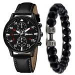 4/2/1pcs Men Sports Watches Set Man Business Quartz Wristwatch Luxury Brown Leather Bracelet Men Casual Clock Watch（no Box） - Image 17