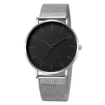 Men Watch Magnetic Bracelet Ultra Thin Quartz Watch Men Slim Mesh Steel Waterproof Sport Watch Black Relogio Masculino - Image 9