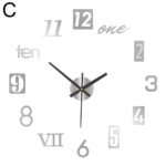 Modern Design Large Wall Clock 3D DIY Quartz Clocks Fashion Watches Acrylic Mirror Stickers Living Room Home Decor Horloge - Image 10