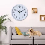 Wall Clock Ornament Modern Wall Clock High-precision Non-ticking Quartz Wall Clock Sleek Round Design Battery Operated for Easy - Image 5