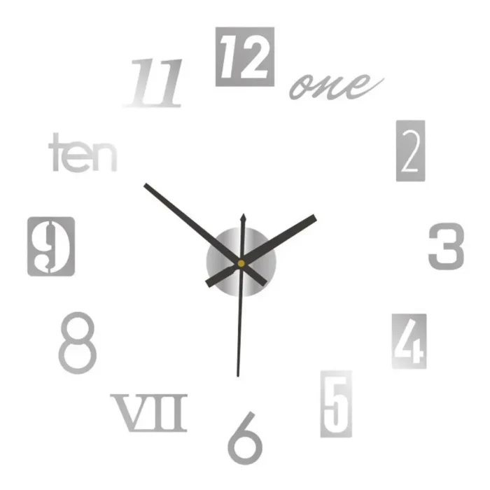 Modern Design Large Wall Clock 3D DIY Quartz Clocks Fashion Watches Acrylic Mirror Stickers Living Room Home Decor Horloge - Image 5