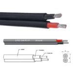 2 Pins Solar Cable 14/12/10 AWG Twin Wire PV Cable Red and Black Insulation Tinned Copper Wire for Photovoltaic Panel Connection - Image 5