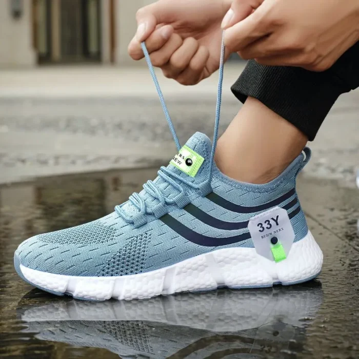 Men Casual Sport Shoes Breathable Lightweight Sneakers Outdoor Mesh Black Running Shoes Athletic Jogging Tenis Walking Shoes - Image 11