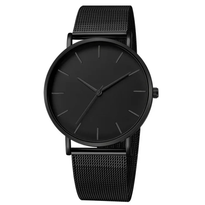 Men Watch Magnetic Bracelet Ultra Thin Quartz Watch Men Slim Mesh Steel Waterproof Sport Watch Black Relogio Masculino - Image 20