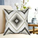 45x45cm Beige Aztec Pillow Case Turkish Kilim Navajo Moroccan Throw Pillow Boho Bohemian Pattern Tribal Decor Vintage Pillowcase - Image 3