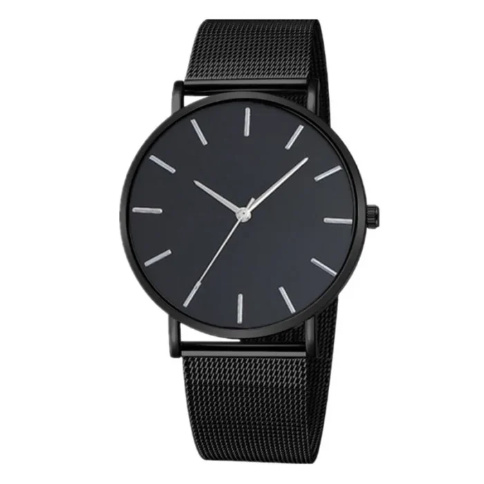 Men Watch Magnetic Bracelet Ultra Thin Quartz Watch Men Slim Mesh Steel Waterproof Sport Watch Black Relogio Masculino - Image 17