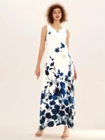 Flirty Floral Print Maxi Dress - Bohemian Chic, Sleeveless Crew Neck with Keyhole - Pockets for Women - Perfect Casual Summer Dress - Image 8