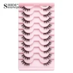 Half Fake Eyelashes 5/10 Half Lashes Soft Natural Cat Eye Lashes Makeup Tool Extension Fluffy Faux Cils maquiagem Half Lashes - Image 9