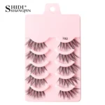 Half Fake Eyelashes 5/10 Half Lashes Soft Natural Cat Eye Lashes Makeup Tool Extension Fluffy Faux Cils maquiagem Half Lashes - Image 22