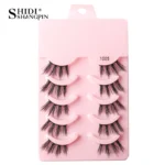 Half Fake Eyelashes 5/10 Half Lashes Soft Natural Cat Eye Lashes Makeup Tool Extension Fluffy Faux Cils maquiagem Half Lashes - Image 19