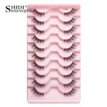 Half Fake Eyelashes 5/10 Half Lashes Soft Natural Cat Eye Lashes Makeup Tool Extension Fluffy Faux Cils maquiagem Half Lashes - Image 12