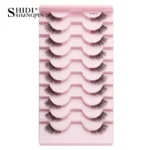 Half Fake Eyelashes 5/10 Half Lashes Soft Natural Cat Eye Lashes Makeup Tool Extension Fluffy Faux Cils maquiagem Half Lashes - Image 8