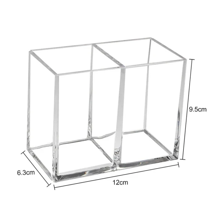 3 Holes Transparent Acrylic Makeup Brush Tool Cosmetic Makeup Storage Box Case Make-up Brush Holder Table Organizer Make Up Tool - Image 8