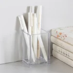 3 Holes Transparent Acrylic Makeup Brush Tool Cosmetic Makeup Storage Box Case Make-up Brush Holder Table Organizer Make Up Tool - Image 5