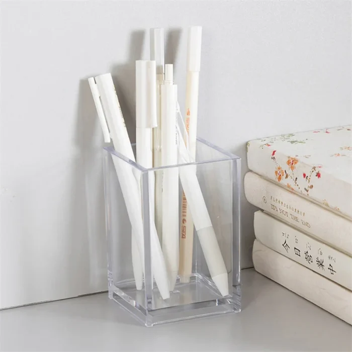 3 Holes Transparent Acrylic Makeup Brush Tool Cosmetic Makeup Storage Box Case Make-up Brush Holder Table Organizer Make Up Tool - Image 5
