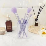 3 Holes Transparent Acrylic Makeup Brush Tool Cosmetic Makeup Storage Box Case Make-up Brush Holder Table Organizer Make Up Tool - Image 3