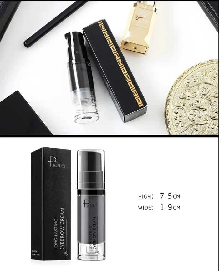 Pudaier Make Up Eye Brow Eyebrow Gel Natural Long Lasting Paint Eyes brow Tint Enhancer Brown Black Eyebrow Pencil Gel Makeup - Image 3
