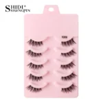 Half Fake Eyelashes 5/10 Half Lashes Soft Natural Cat Eye Lashes Makeup Tool Extension Fluffy Faux Cils maquiagem Half Lashes - Image 15