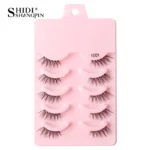 Half Fake Eyelashes 5/10 Half Lashes Soft Natural Cat Eye Lashes Makeup Tool Extension Fluffy Faux Cils maquiagem Half Lashes - Image 7