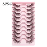 Half Fake Eyelashes 5/10 Half Lashes Soft Natural Cat Eye Lashes Makeup Tool Extension Fluffy Faux Cils maquiagem Half Lashes - Image 25