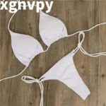 xgnvpy Swimsuit Women Sexy Bikini Set Push-up Padded Bra Thong Two-Piece Swimwear Beachwear Bathing Suit Stylish Femme - Image 2