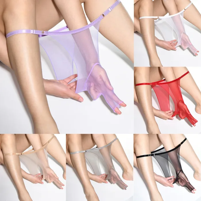 Men Sexy Underwear Sheer Seamless See Through G-string Brief Stretch Pouch Sheath Panties Shorts Silky Oil Glossy Male Lingerie - Image 24