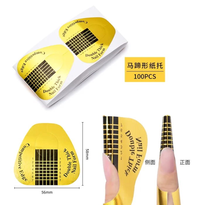 50/100 PCS/Roll French Nail Form For Extension Acrylic Gel Extension Mode Professional Manicure Nail Art Paper Holder Tools - Image 11