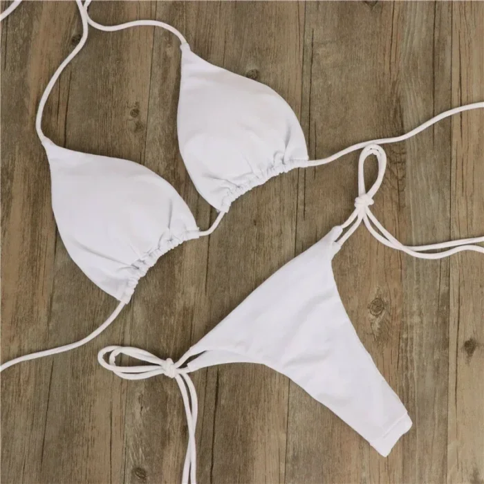 xgnvpy Swimsuit Women Sexy Bikini Set Push-up Padded Bra Thong Two-Piece Swimwear Beachwear Bathing Suit Stylish Femme - Image 15