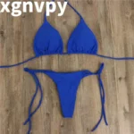 xgnvpy Swimsuit Women Sexy Bikini Set Push-up Padded Bra Thong Two-Piece Swimwear Beachwear Bathing Suit Stylish Femme - Image 5