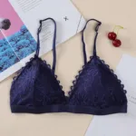 Sexy Deep V Bras for Women Triangle Cup Bralette Ladies Soft Underwear Adjustable Push Up Bra Sexy Lingerie Lace Bra Strapless - Image 8