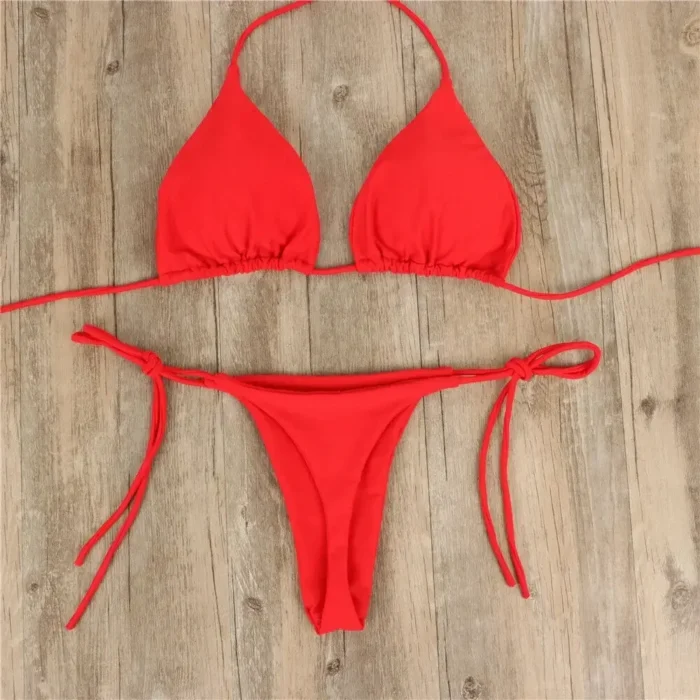 xgnvpy Swimsuit Women Sexy Bikini Set Push-up Padded Bra Thong Two-Piece Swimwear Beachwear Bathing Suit Stylish Femme - Image 8
