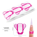 50/100 PCS/Roll French Nail Form For Extension Acrylic Gel Extension Mode Professional Manicure Nail Art Paper Holder Tools - Image 9