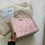 2024 Linen Bags Handbag For Women Shopper Tote Bag Fashion Designer Bag Convenient Large-capacity For Travel Grocery Bag - Image 13
