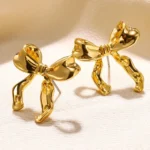 Stainless Steel Earring for Women Heart Zircon Gold Color Hoop Earrings Vintage Waterproof Ear Piercing Jewelry Accessories Gift - Image 31