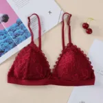 Sexy Deep V Bras for Women Triangle Cup Bralette Ladies Soft Underwear Adjustable Push Up Bra Sexy Lingerie Lace Bra Strapless - Image 9