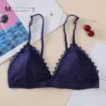 Sexy Deep V Bras for Women Triangle Cup Bralette Ladies Soft Underwear Adjustable Push Up Bra Sexy Lingerie Lace Bra Strapless - Image 4