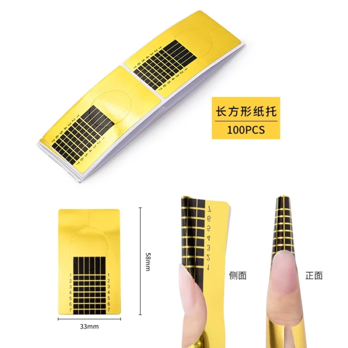 50/100 PCS/Roll French Nail Form For Extension Acrylic Gel Extension Mode Professional Manicure Nail Art Paper Holder Tools - Image 13