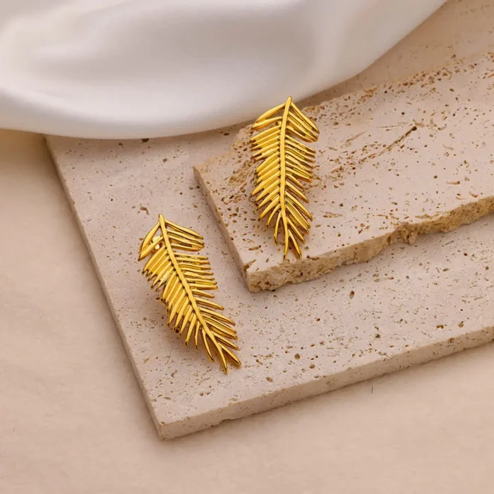 Stainless Steel Earring for Women Heart Zircon Gold Color Hoop Earrings Vintage Waterproof Ear Piercing Jewelry Accessories Gift - Image 12