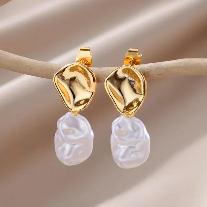Stainless Steel Earring for Women Heart Zircon Gold Color Hoop Earrings Vintage Waterproof Ear Piercing Jewelry Accessories Gift - Image 15