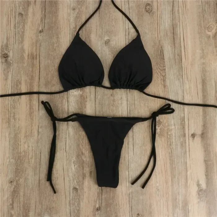 xgnvpy Swimsuit Women Sexy Bikini Set Push-up Padded Bra Thong Two-Piece Swimwear Beachwear Bathing Suit Stylish Femme - Image 11