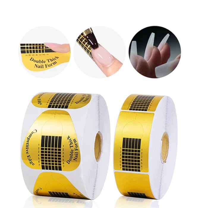 50/100 PCS/Roll French Nail Form For Extension Acrylic Gel Extension Mode Professional Manicure Nail Art Paper Holder Tools - Image 2