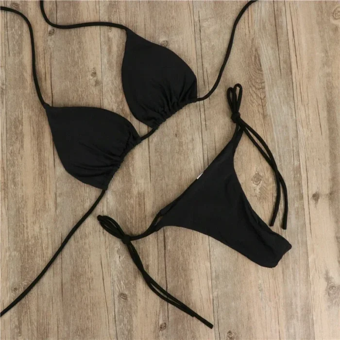 xgnvpy Swimsuit Women Sexy Bikini Set Push-up Padded Bra Thong Two-Piece Swimwear Beachwear Bathing Suit Stylish Femme - Image 16