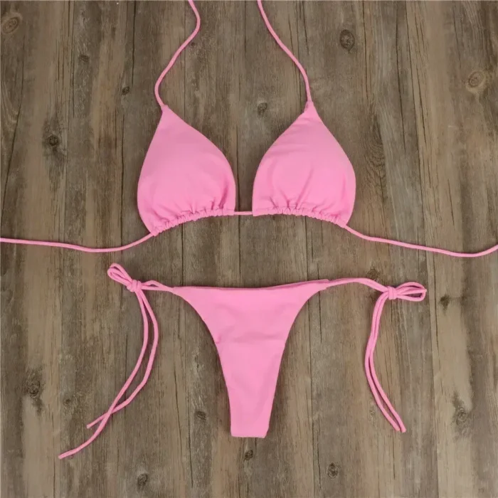xgnvpy Swimsuit Women Sexy Bikini Set Push-up Padded Bra Thong Two-Piece Swimwear Beachwear Bathing Suit Stylish Femme - Image 9