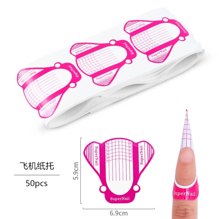 50/100 PCS/Roll French Nail Form For Extension Acrylic Gel Extension Mode Professional Manicure Nail Art Paper Holder Tools - Image 10