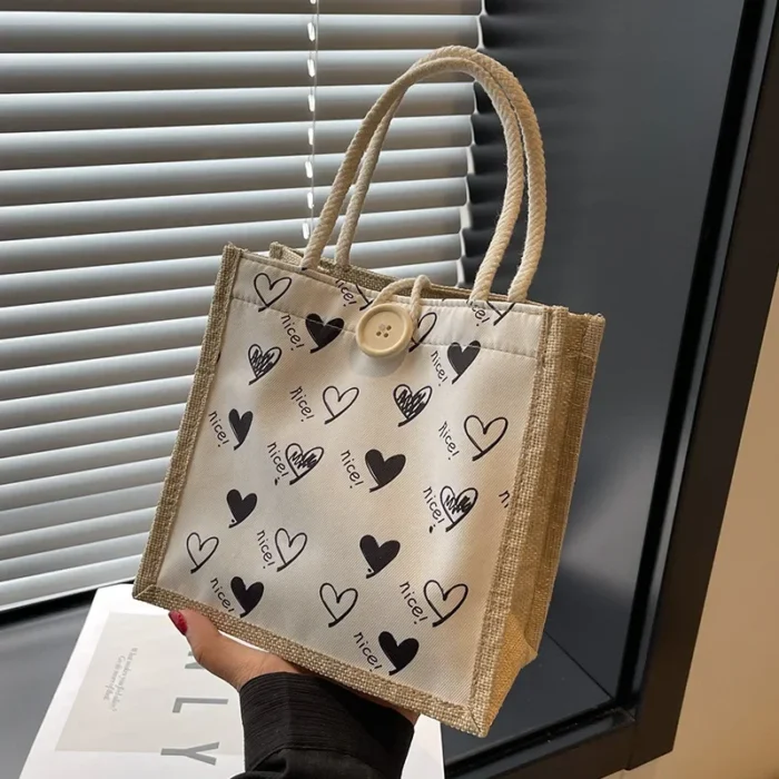 2024 Linen Bags Handbag For Women Shopper Tote Bag Fashion Designer Bag Convenient Large-capacity For Travel Grocery Bag - Image 10