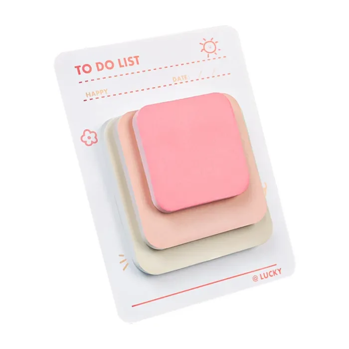 Multicolor Memo Pad 3 Size Adhesive Notepad Decal Scrapbooking DIY Diary Sticky Note Office School Supplies Kawaii Stationery - Image 5