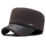 Warm Winter Baseball Cap Sport Golf Military Flat Hat Caps For Men Snapback Casquette Bones Dad Cap Gorras Earflaps wholesale - Image 8