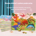 Logic Thinking Intellectual Wooden Game Puzzle Jigsaw Animal Vehicle Cartoon Early Educational Toys For Kids Children Gift - Image 3