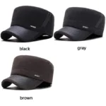 Warm Winter Baseball Cap Sport Golf Military Flat Hat Caps For Men Snapback Casquette Bones Dad Cap Gorras Earflaps wholesale - Image 5