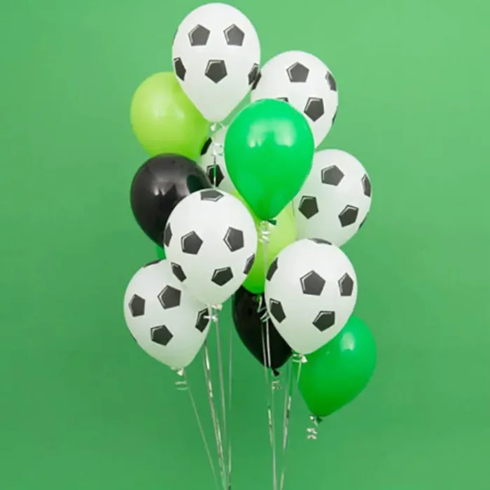 15pcs 12inch Sports Theme Football Latex Helium Balloon Boy Man Father's Birthday Party Decor Air Globos Inflate Soccer Balls - Image 12